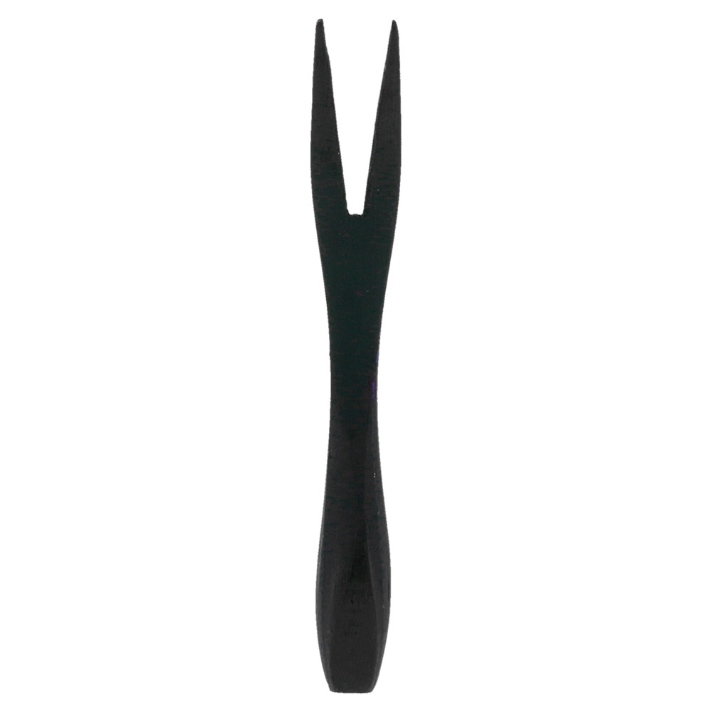 191.80-MINI FORCHETTA 'BAMBOO'  9 CM NERO BAMBÙ (50 u.)