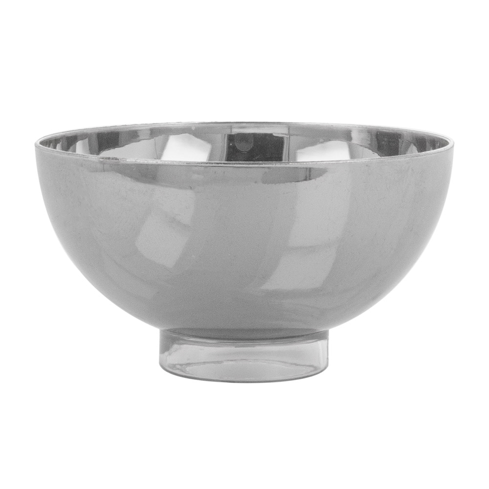 157.26-CONTENITORI APERITIVO CIOTOLA  72 ML Ø 6,7x3,5 CM ARGENTO PS (50 u.)