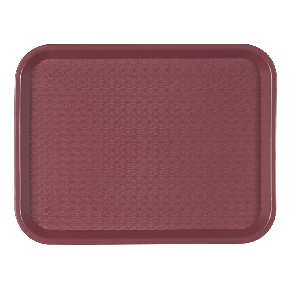 132.50-VASSOIO FAST FOOD   27,5x35,5x2 CM BORDEAUX PP