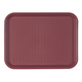 132.50-VASSOIO FAST FOOD   27,5x35,5x2 CM BORDEAUX PP