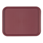 132.50-VASSOIO FAST FOOD   27,5x35,5x2 CM BORDEAUX PP