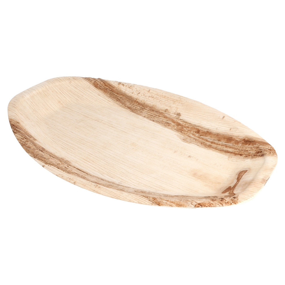 214.43-PIATTI OVALI 'ARECA'  33,7x23x2 CM NATURALE ARECA (25 u.)