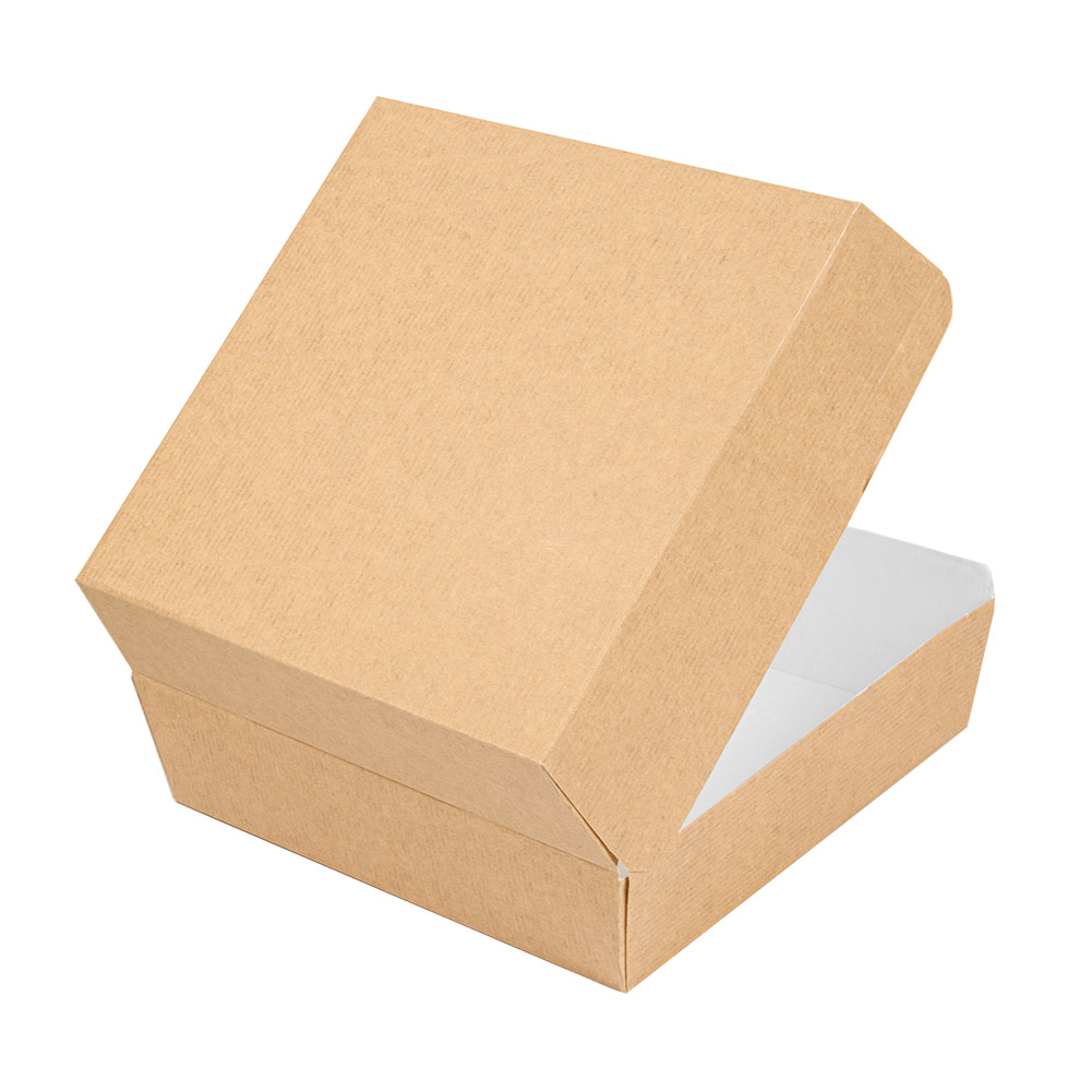 234.21-SCATOLE HAMBURGER 'THEPACK'  17,6x16,8x7,8 CM (XL WIDER) NATURALE CARTONE NANO-MICRO (50 u.)