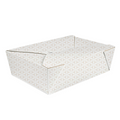 279.21-SCATOLE AMERICANE PER MICROONDE 'THEPACK' CUBE 1980 ML 19,6x14x6,2 CM BIANCO/NATURALE CARTONE NANO-MICRO + PP (50 u.)