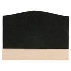 207.19-4 U. MINI LAVAGNA CON BASE   7,5x5x2 CM NERO LEGNO
