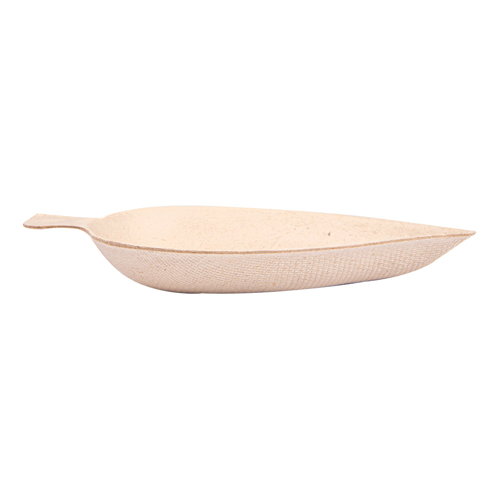 232.70-CONTENITORE FOGLIE 'BIONIC'  9x6x1,2 CM NATURALE BAGASSA (50 u.)