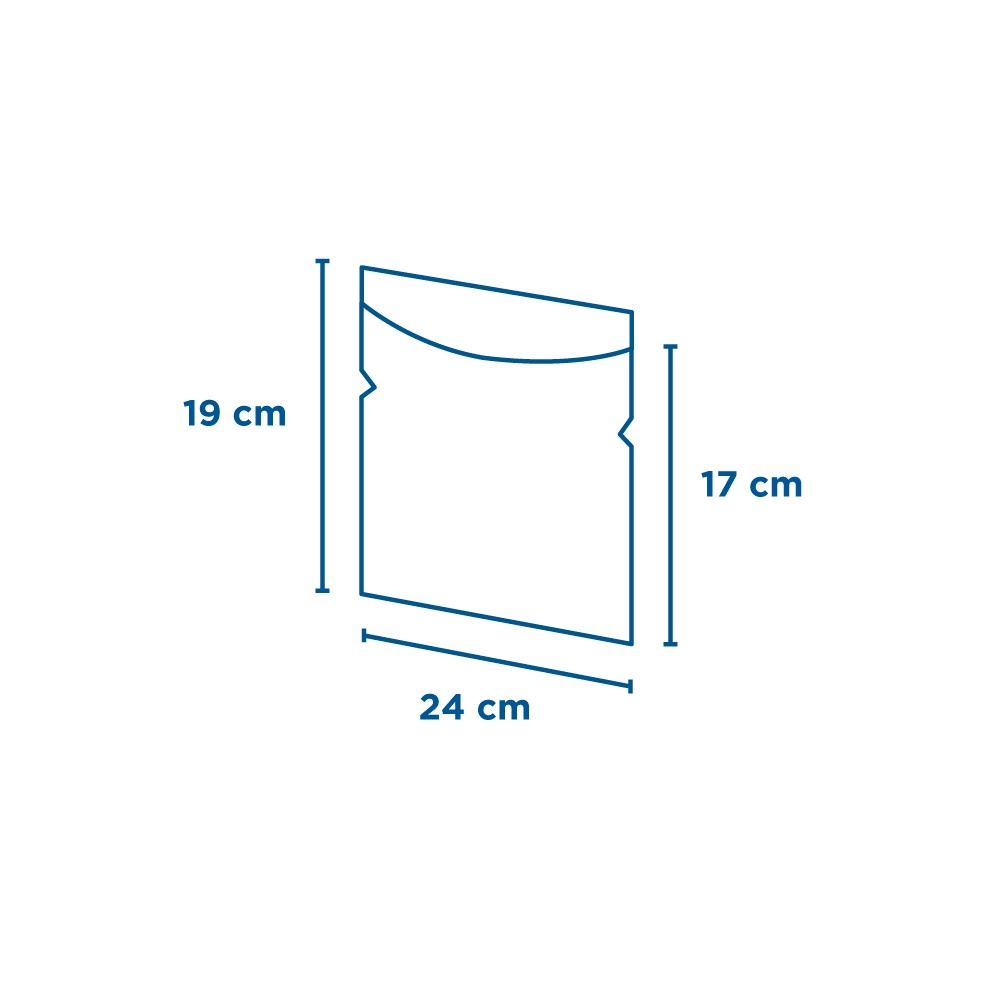 176.06-BUSTE CON FINESTRA DELI PACK 35 G/M2 + 13 PP 24x19/17 CM NATURALE KRAFT (500 u.)