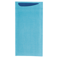 214.10-BUSTE POSATE + TOV. AIRLAID BLU JUST IN TIME  90 + 10PE G/M2 11,2x22,5 CM TURCHESE CELLULOSA (250 u.)