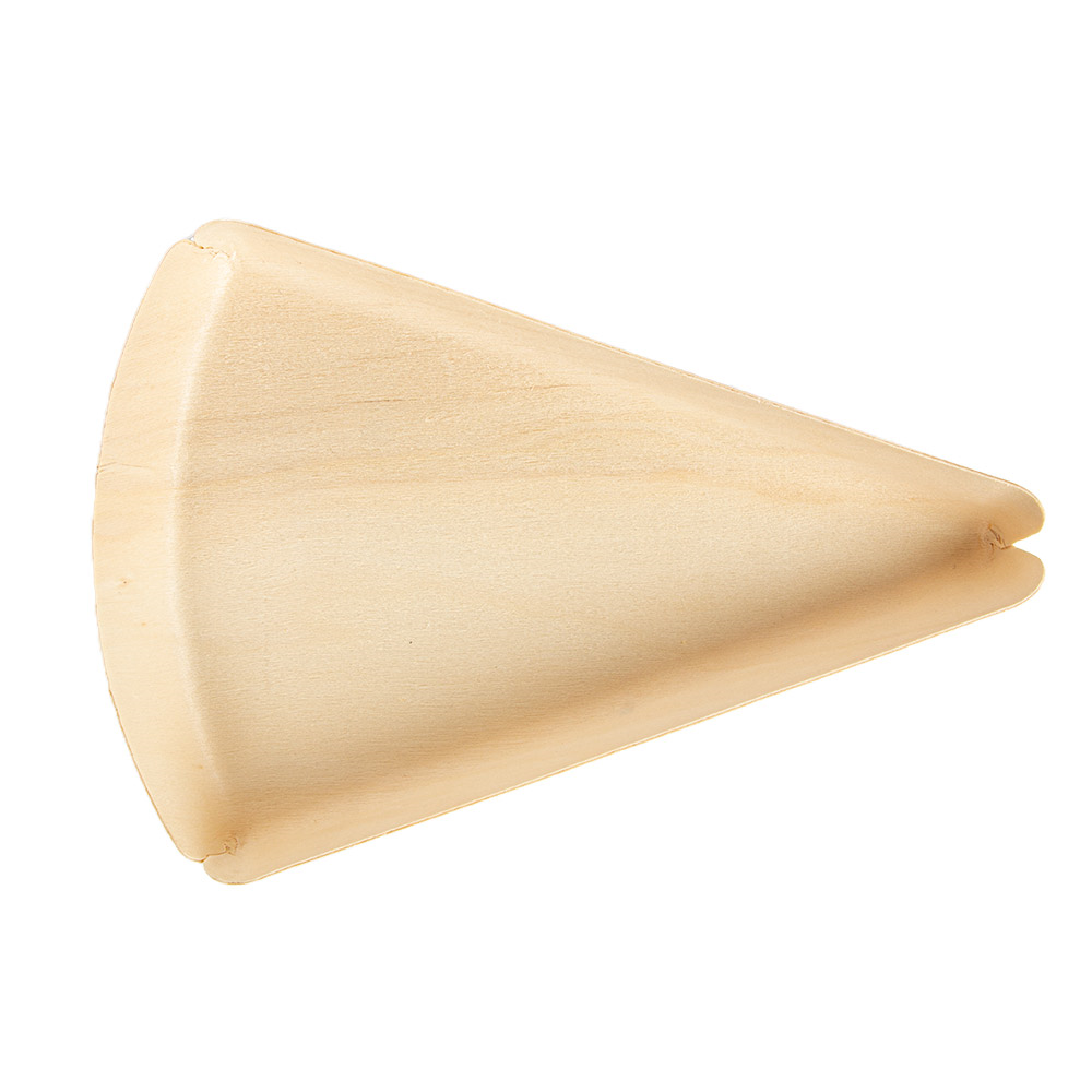 257.59-BARCHETTE TRIANGOLARE 'WOOD'  21x14x2,5 CM NATURALE LEGNO (50 u.)