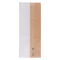 231.19-SACCHETTI PER SANDWICHES CON FINESTRA ECO PFAS FREE 'JUST PAPER' 40 G/M2 12+6x30 CM NATURALE PERGAMANA ANTIGRASSI (250 u.)