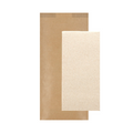 218.22-TOVAGLIOLI D.P RICICLATI INCELLOFANATI 'JUST IN TIME CLOSED'  40 + 10PE G/M2 11x25 CM NATURALE KRAFT A COSTINE (150 u.)
