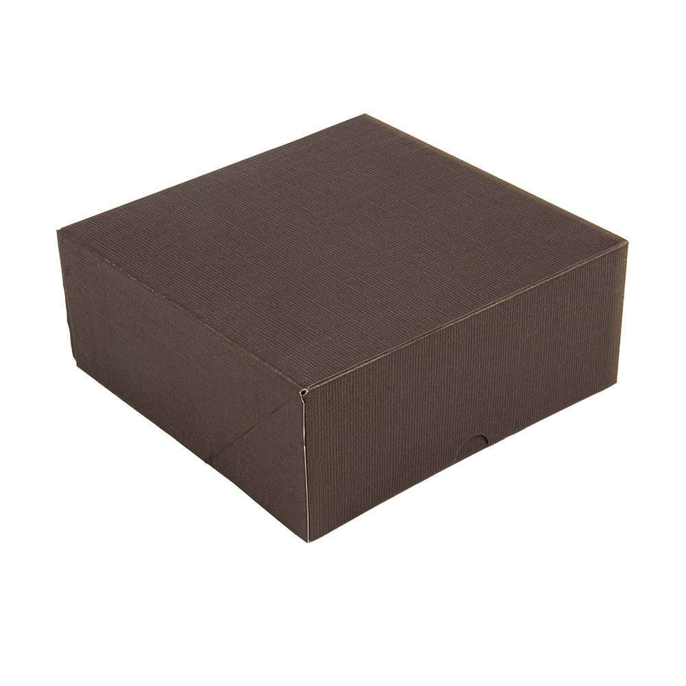 269.53-SCATOLE PER PASTICCERIA SENZA FINESTRA 'THEPACK'  18x18x7,5 CM CIOCCOLATO CARTONE NANO-MICRO (50 u.)