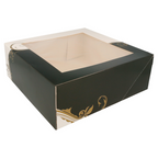 204.72-SCATOLE PER PASTICCERIA CON FINESTRA 'THEPACK' CLASSIC  28x28x10 CM BIANCO CARTONE NANO-MICRO (50 u.)