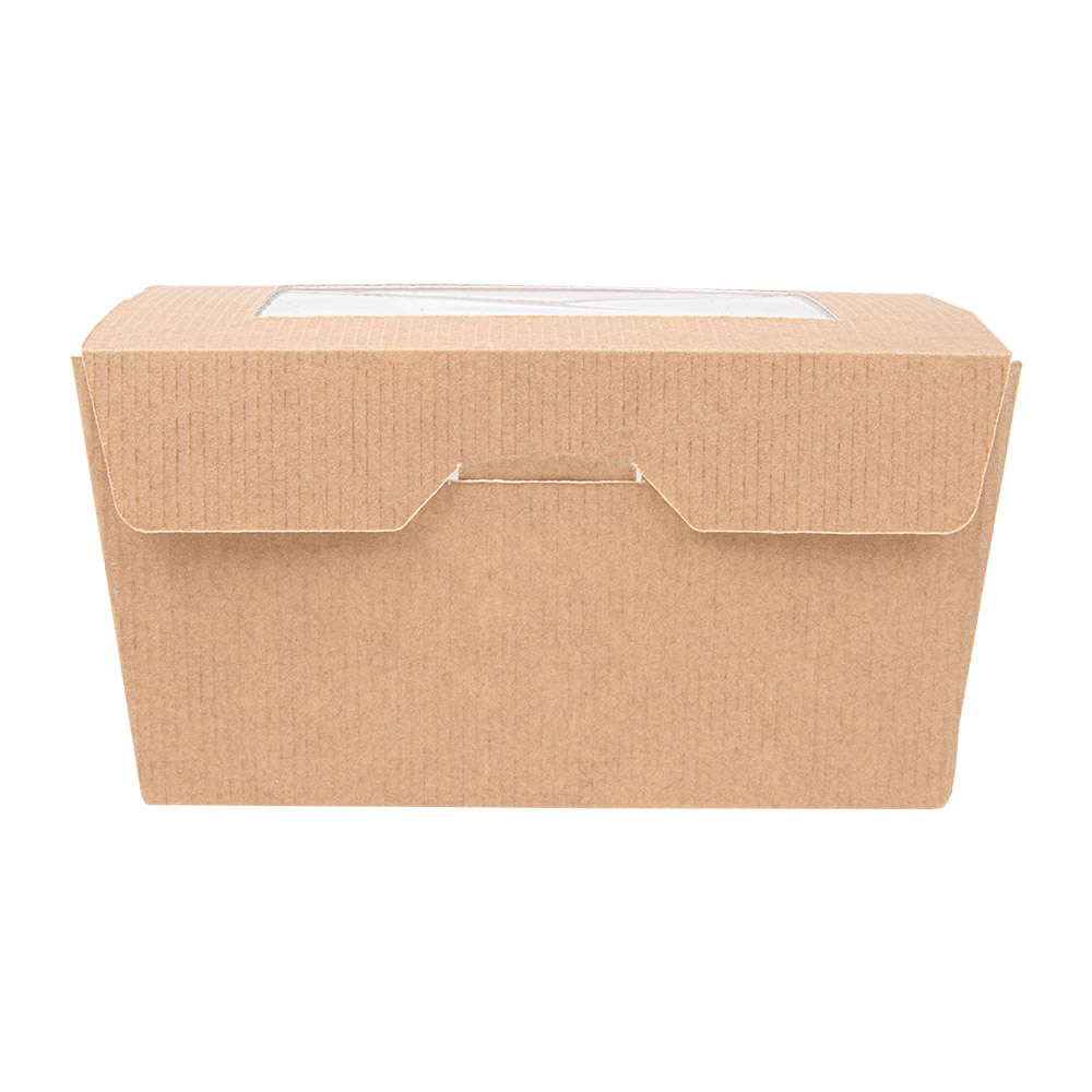 253.61-SCATOLE CON FINESTRA 'THEPACK' 780 ML 11,2x9x6,4 CM NATURALE CARTONE NANO-MICRO + OPP (50 u.)