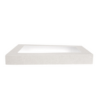 254.73-COPERCHI CON FINESTRA PER SCATOLE 254.71 'THEPACK'  22x15x2 CM BIANCO CARTONE NANO-MICRO + OPP (50 u.)