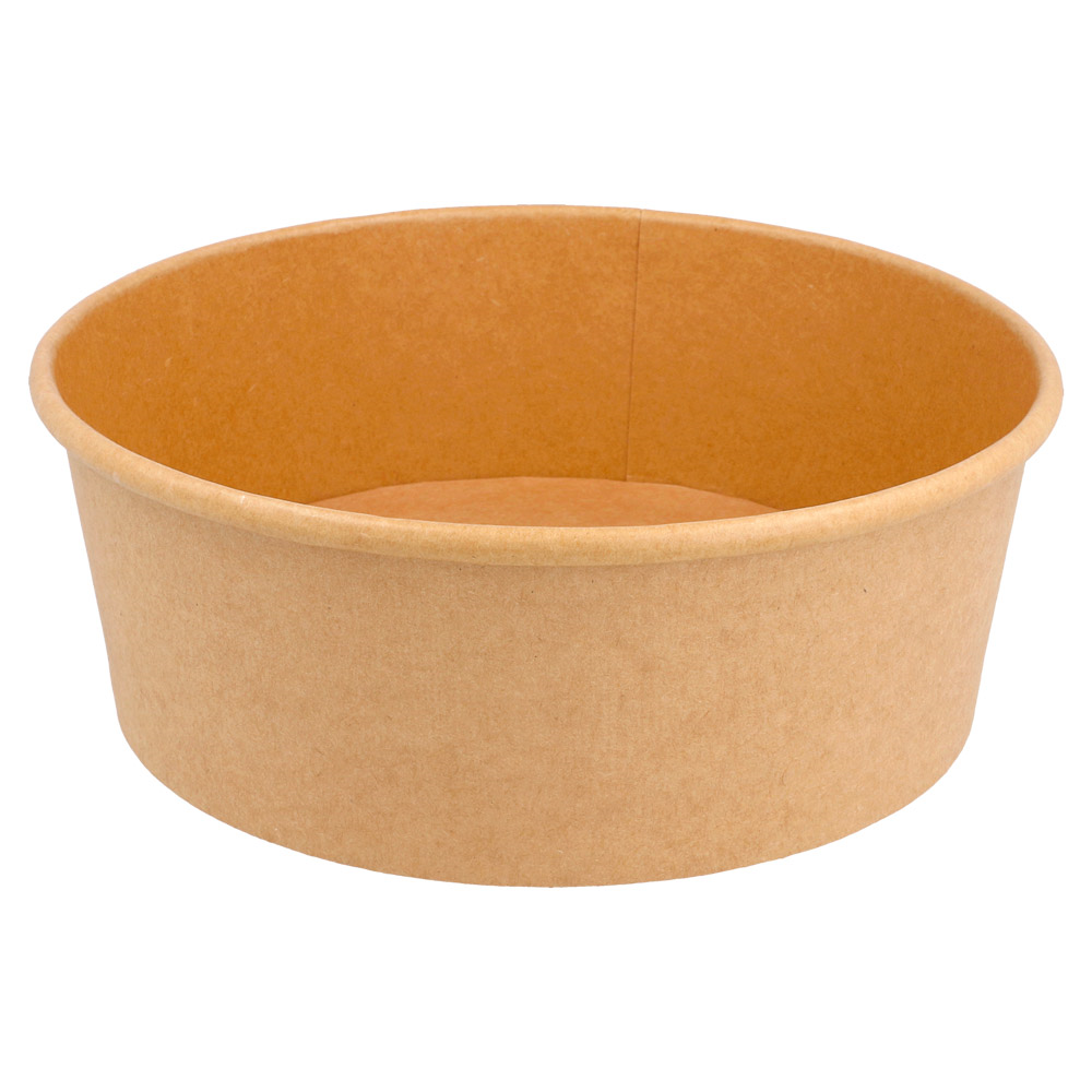 212.97-INSALATIERI 1300 ML - 43,3 oz 320 + 18 PE G/M2 Ø 18,4/16x6,6 CM NATURALE KRAFT (50 u.)