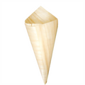 165.57-CONO IN FOGLIA DI PIOPPO 'WOOD'  8 CM NATURALE LEGNO (50 u.)