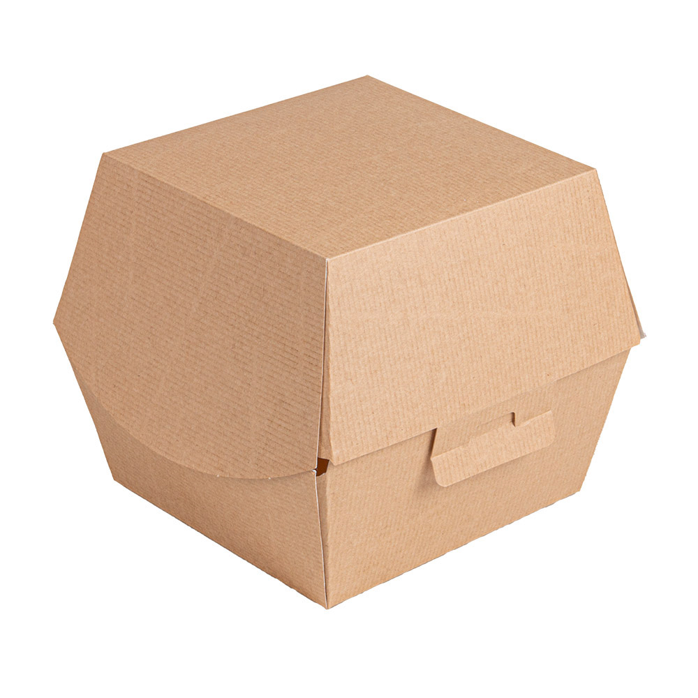 277.81-SCATOLE HAMBURGER 'THEPACK'  14,4x14x11,5 CM (XL TALLER) NATURALE CARTONE NANO-MICRO (50 u.)