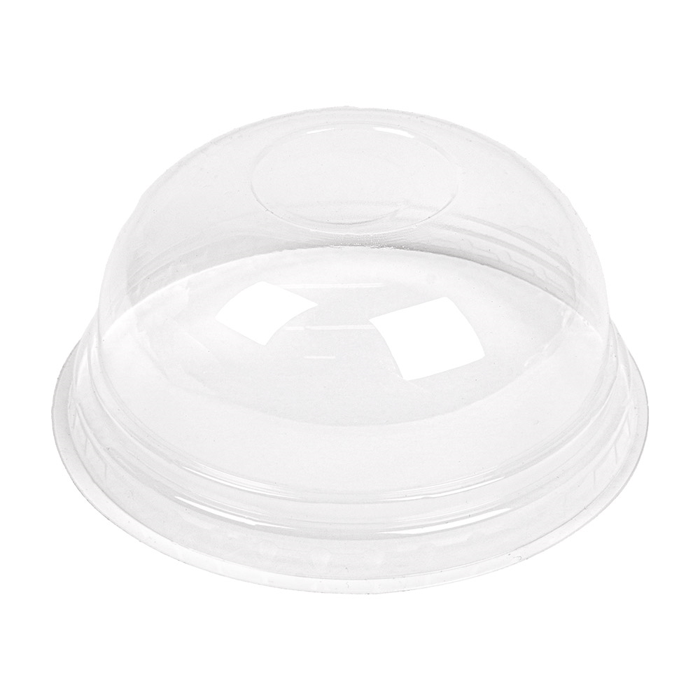 231.41-COPERCHI A CUPOLA A SENZA FORO PER 224.02   Ø 9,5x4,4 CM TRASPARENTE PLA (50 u.)