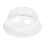 231.41-COPERCHI A CUPOLA A SENZA FORO PER 224.02   Ø 9,5x4,4 CM TRASPARENTE PLA (50 u.)