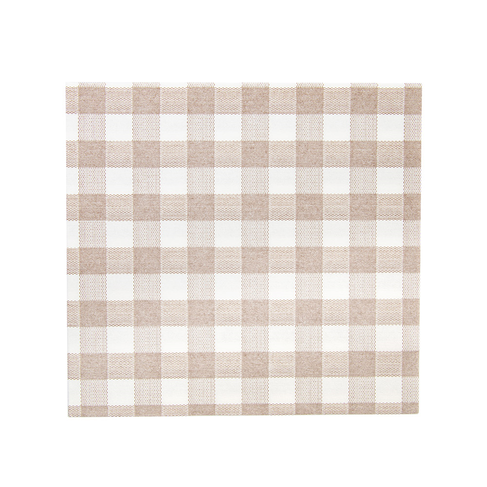 228.57-TOVAGLIOLI 'LIKE LINEN' VICHY 70 G/M2 40x40 CM TAUPE SPUNLACE (50 u.)