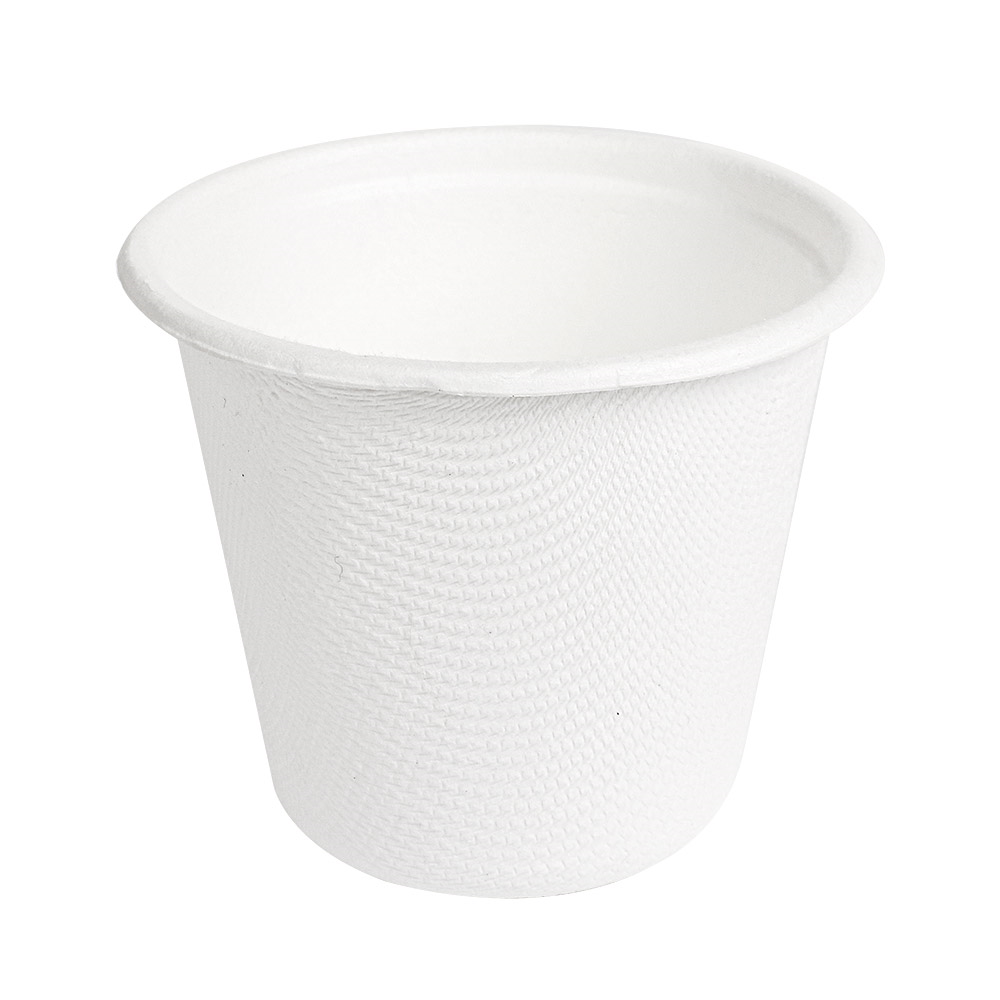 257.43-MINI TERRINE + COPERCHI 'BIONIC' 90 ML Ø 6,2x5,2+0,7 CM BIANCO BAGASSA (50 u.)