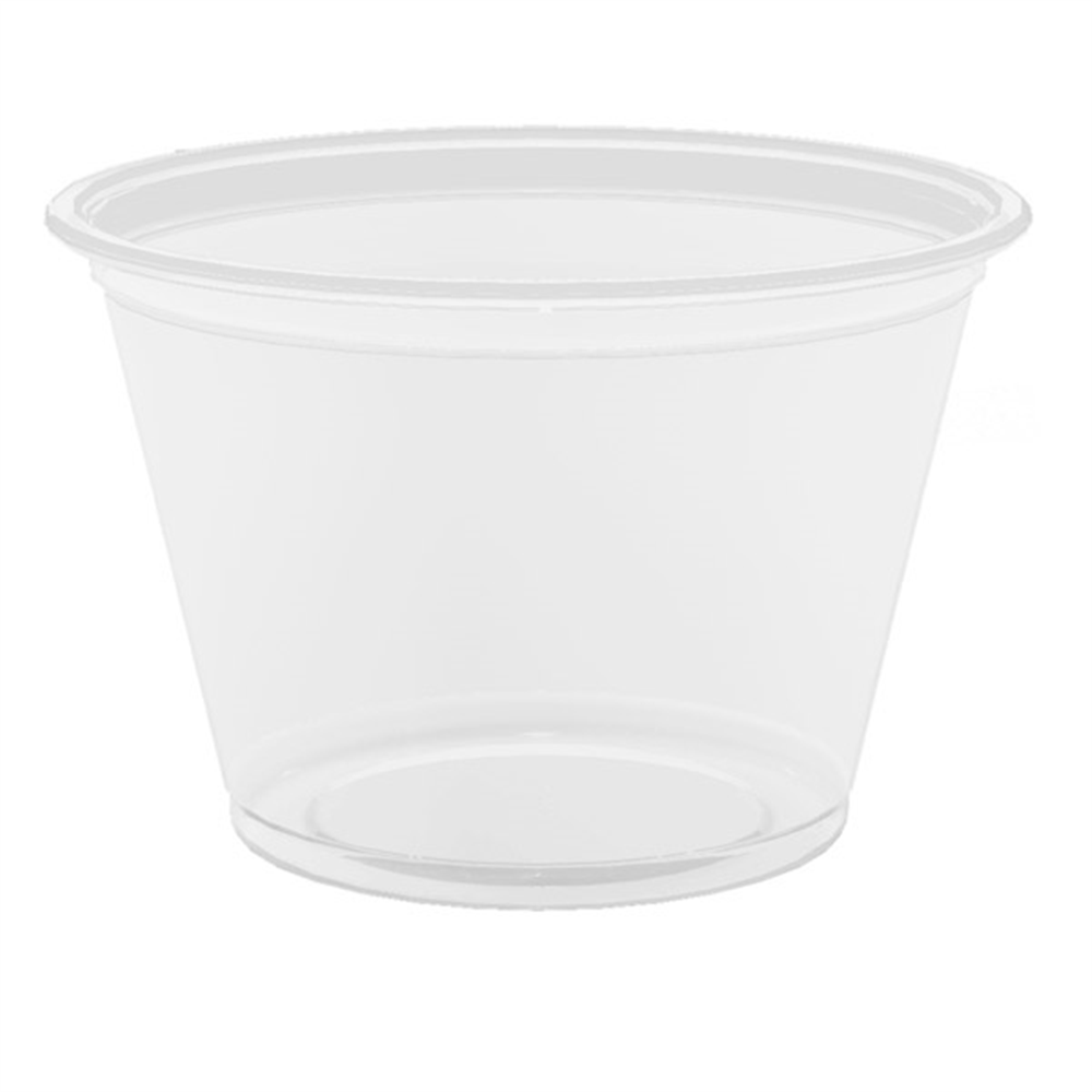 130.10-TERRINA PICCOLA  PER MICROONDE 75 ML Ø6,2x4,3 CM TRASPARENTE PP (125 u.)