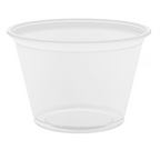 130.10-TERRINA PICCOLA  PER MICROONDE 75 ML Ø6,2x4,3 CM TRASPARENTE PP (125 u.)