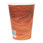 255.06-BICCHIERI BEVANDE CALDE 1 PARETE 'ARIZONA' 480 ML 300 + 18 PE G/M2 Ø9/6x13,2 CM MARRONE CARTONE (50 u.)