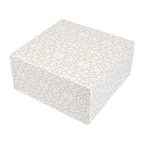 253.33-SCATOLE PER PASTICCERIA SENZA FINESTRA 'THEPACK' DECO  24x24x12 CM BIANCO CARTONE NANO-MICRO (50 u.)