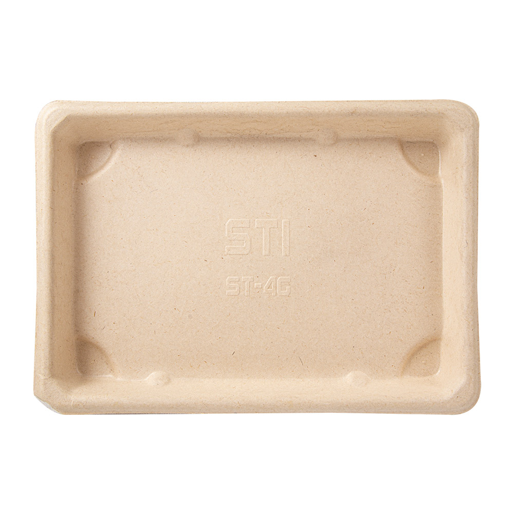 212.95-SCATOLE SUSHI 'BIONIC'  18,5x13x1,5 CM NATURALE BAGASSA (50 u.)