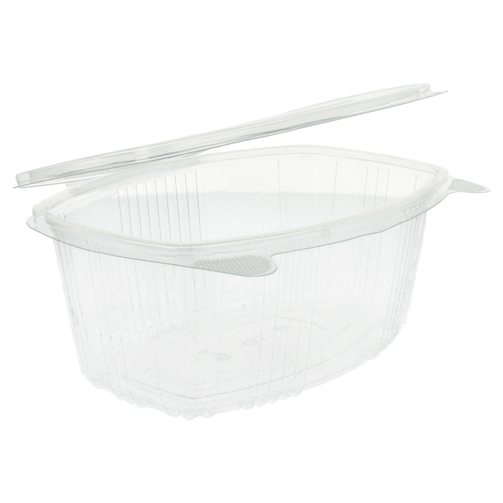169.33-CONTENITORE CON COPERCHIO 1 L 17,7x12,5x8,5 CM TRASPARENTE RPET (100 u.)