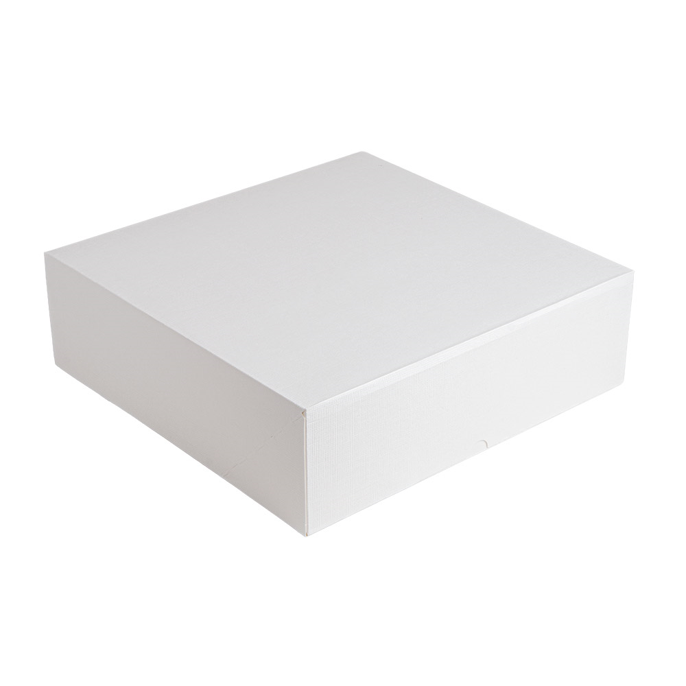 201.64-SCATOLE PER PASTICCERIA SENZA FINESTRA 'THEPACK'  32x32x10 CM BIANCO CARTONE NANO-MICRO (50 u.)
