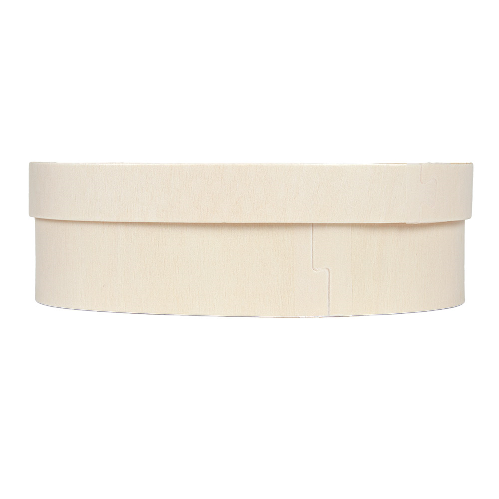 266.08-MINI SCATOLA OVALE CON COPERCHIO 'WOOD'  16x10,5x5 CM NATURALE LEGNO
