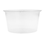 184.05-CONTENITORE PER MICRONDE 475 ML Ø 11,5x6,5 CM TRASPARENTE PP (50 u.)
