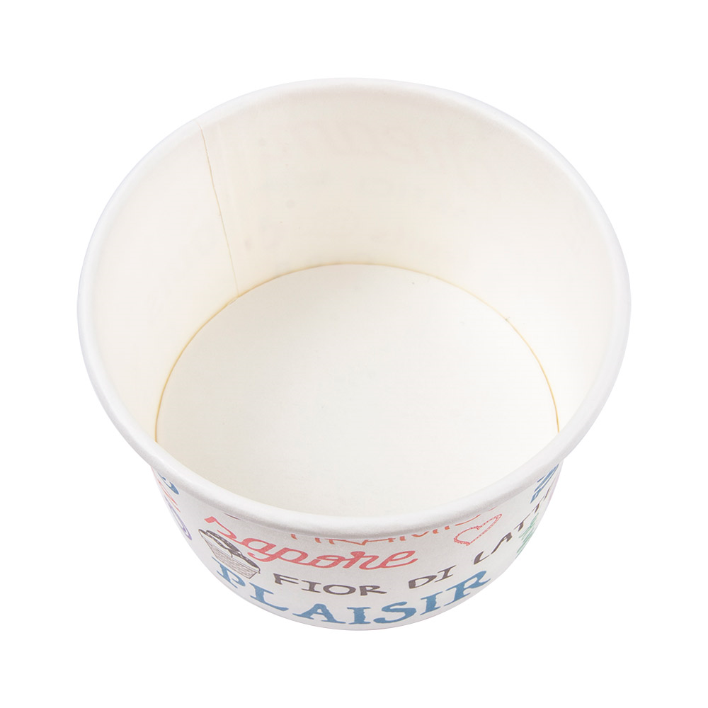 230.27-COPPETTE GELATI PAROLE 120 ML 210 + 18 PE G/M2 Ø7,7x4,7 CM BIANCO CARTONE (50 u.)