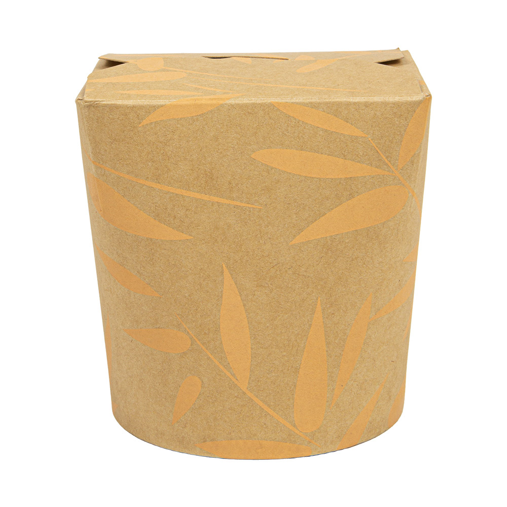 281.40-RICIPIENTI MULTIUSO PER MICROONDE 'FEEL GREEN' 480 ML 280 +18 PE G/M2 Ø8,3x9,8 CM MARRONE CARTONE (50 u.)