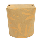 281.40-RICIPIENTI MULTIUSO PER MICROONDE 'FEEL GREEN' 480 ML 280 +18 PE G/M2 Ø8,3x9,8 CM MARRONE CARTONE (50 u.)