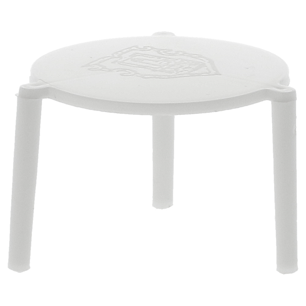 148.46-DISTANZIATORE PER PIZZA   Ø 4,5x3 CM BIANCO PP (250 u.)