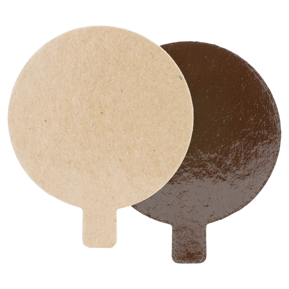 223.74-CARTONE PASTICCERIA DOPPIA FACCIA  1100 G/M2 Ø 8 CM CIOCCOLATO/PRALINA CARTONE (200 u.)