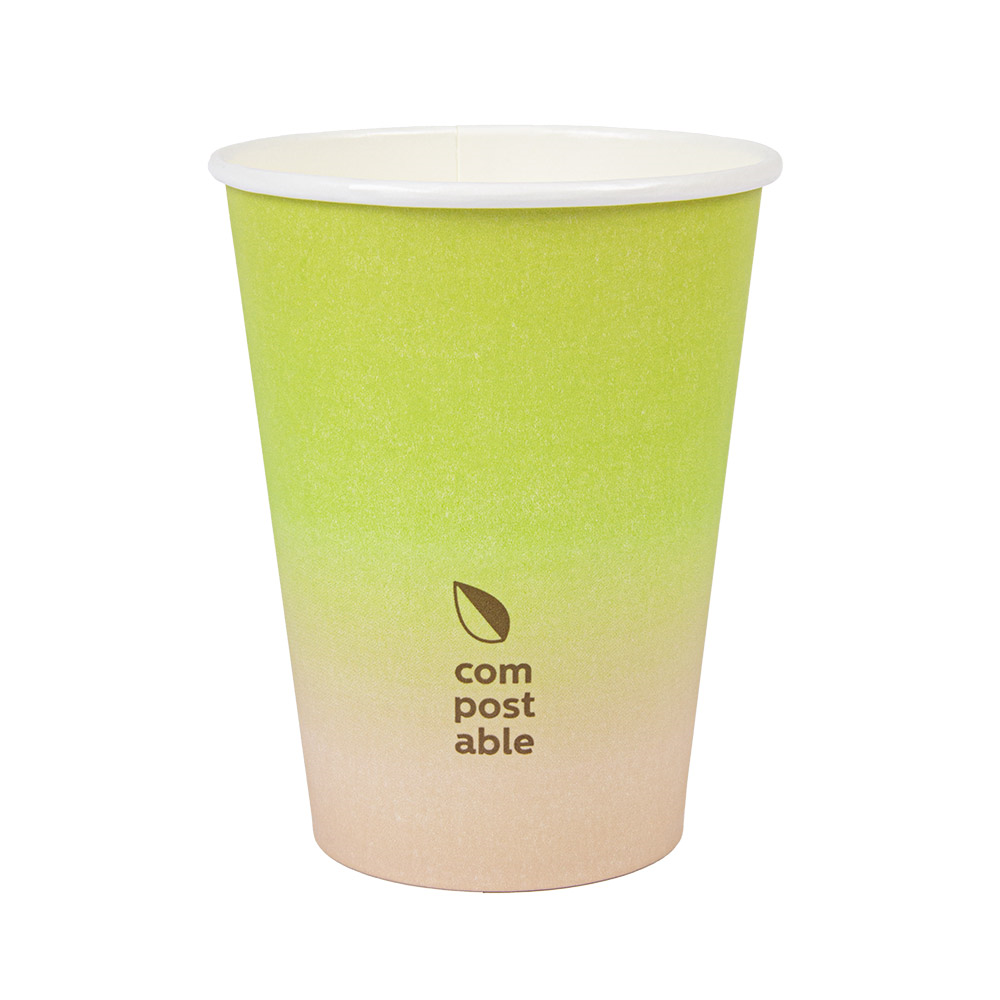 270.99-BICCHIERI PER BEVANDE FREDDE E CALDE 'COMPOSTABLE GRADIENT' 360 ML - 12 oz 300 G/M2 Ø9/6x11 CM BIANCO CARTONE (50 u.)