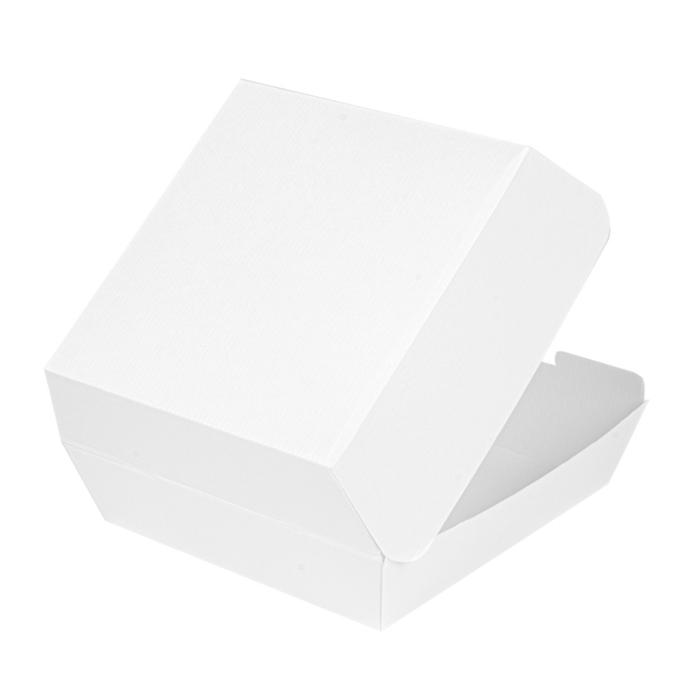 234.14-SCATOLE HAMBURGER 'THEPACK'  14,2x13,7x6,1 CM (L) BIANCO CARTONE NANO-MICRO (50 u.)