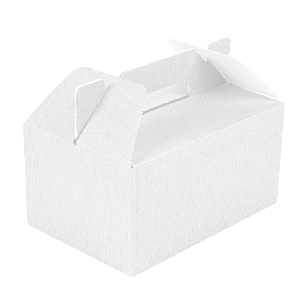 275.91-VALIGIETTE PORTA PRANZO THEPACK  24,5x13,5x12 CM BIANCO CARTONE A MICROCANALI (100 u.)
