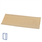 176.05-SACCHETTI CON FINESTRA  50 G/M2 + 15 PP 11+5x21 CM NATURALE KRAFT (100 u.)