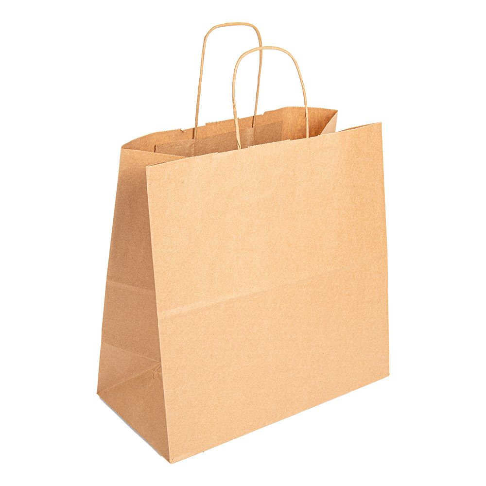 109.23-SACCHETTI SOS CON MANICI  90 G/M2 32+16x31 CM NATURALE KRAFT (250 u.)