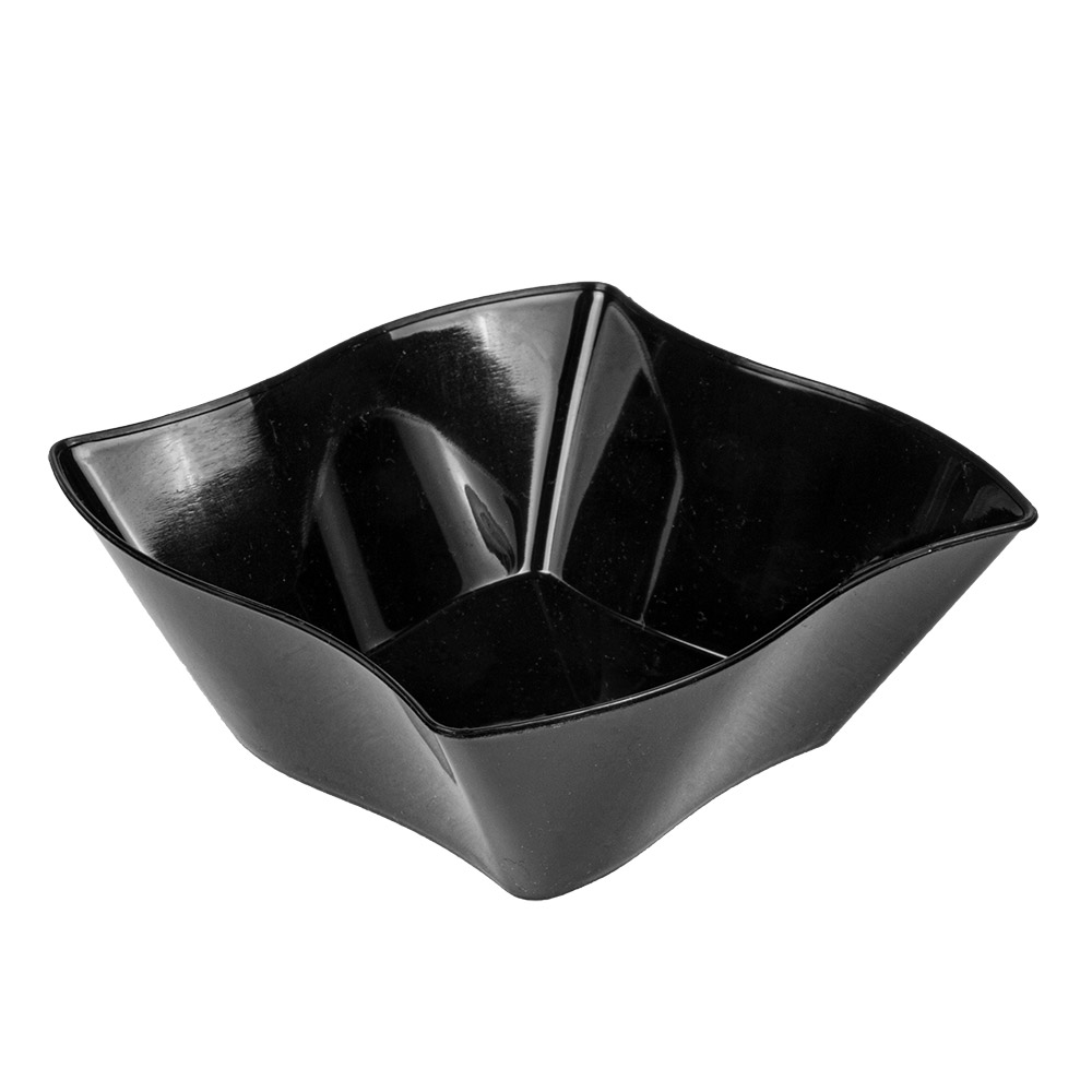 170.71-CONTENITORI APERITIVO STELLA  150 ML 9x9x3,5 CM NERO PS (50 u.)