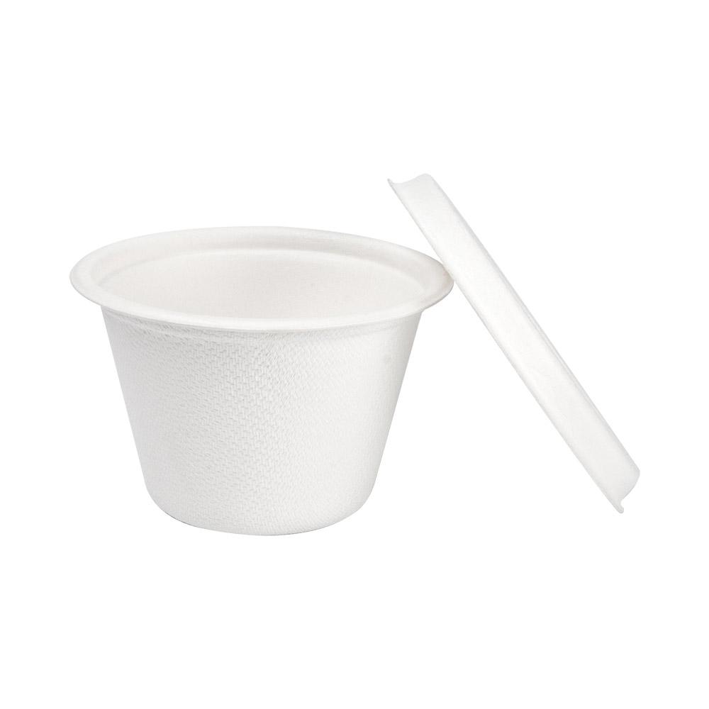 228.85-MINI TERRINE + COPERCHI 'BIONIC' 120 ML Ø7,4x5,1+0,7 CM BIANCO BAGASSA (50 u.)