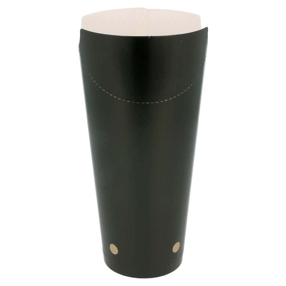 219.83-BICCHIERE FRITTI CHIUSO 22 OZ - 660 ML 220 + 18PE G/M2 8,5x18 CM NERO CARTONE (50 u.)