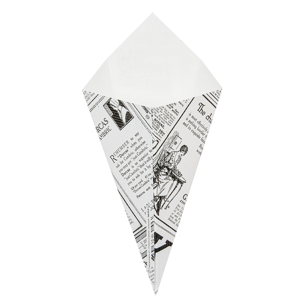 234.43-CONI PER FRITTI 'THEPACK' TIMES 100 G 12,8x21,7 CM BIANCO CARTONE NANO-MICRO (200 u.)