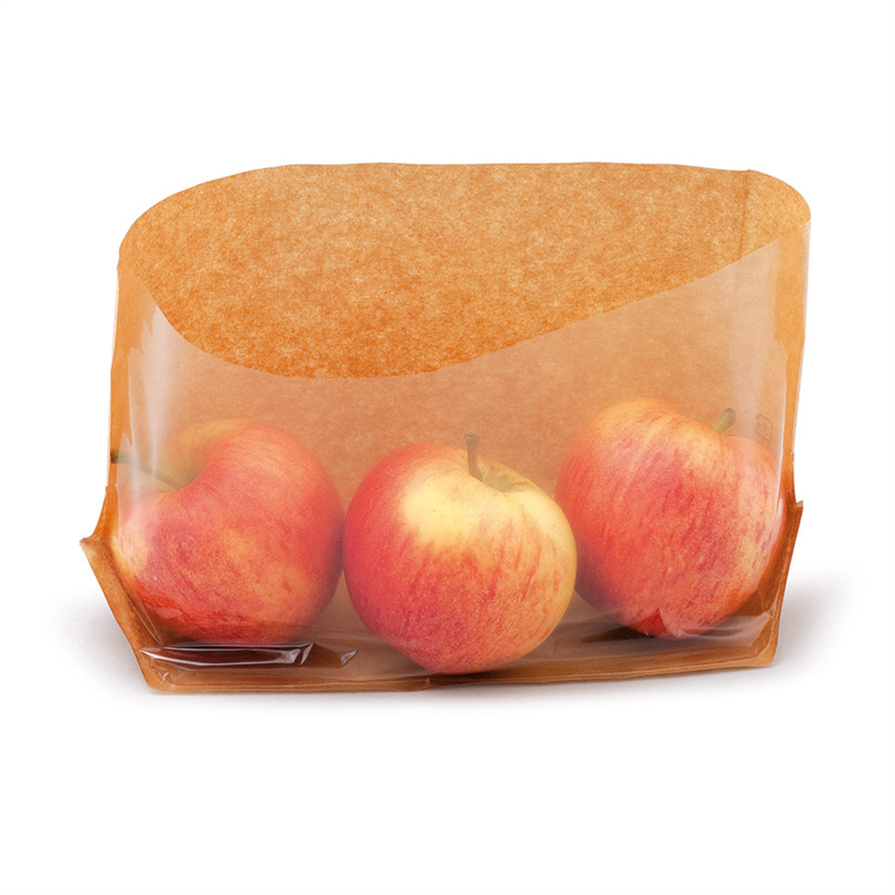 173.11-CONFEZIONI CON BASE E FINESTRA TURTLE PACK 50 G/M2 + 15 PP 27+4/4x15 CM NATURALE KRAFT (100 u.)
